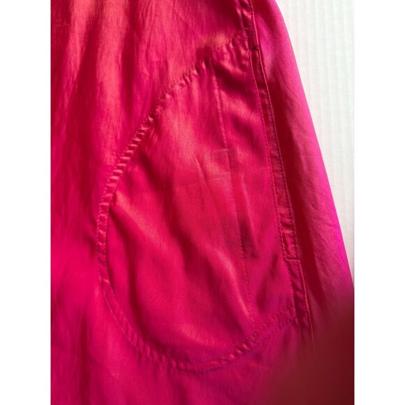 MycraPac One Women’s Pink Metallic Swing A-Line Raincoat SZ 1 S/M Minimalist - Picture 9 of 10
